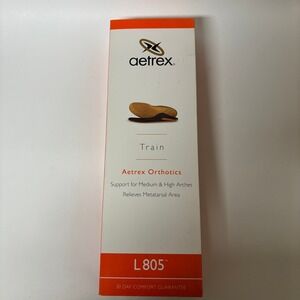 Aetrex L805 Train Orthotics Mens Size 14 Medium High Arch Support Insoles